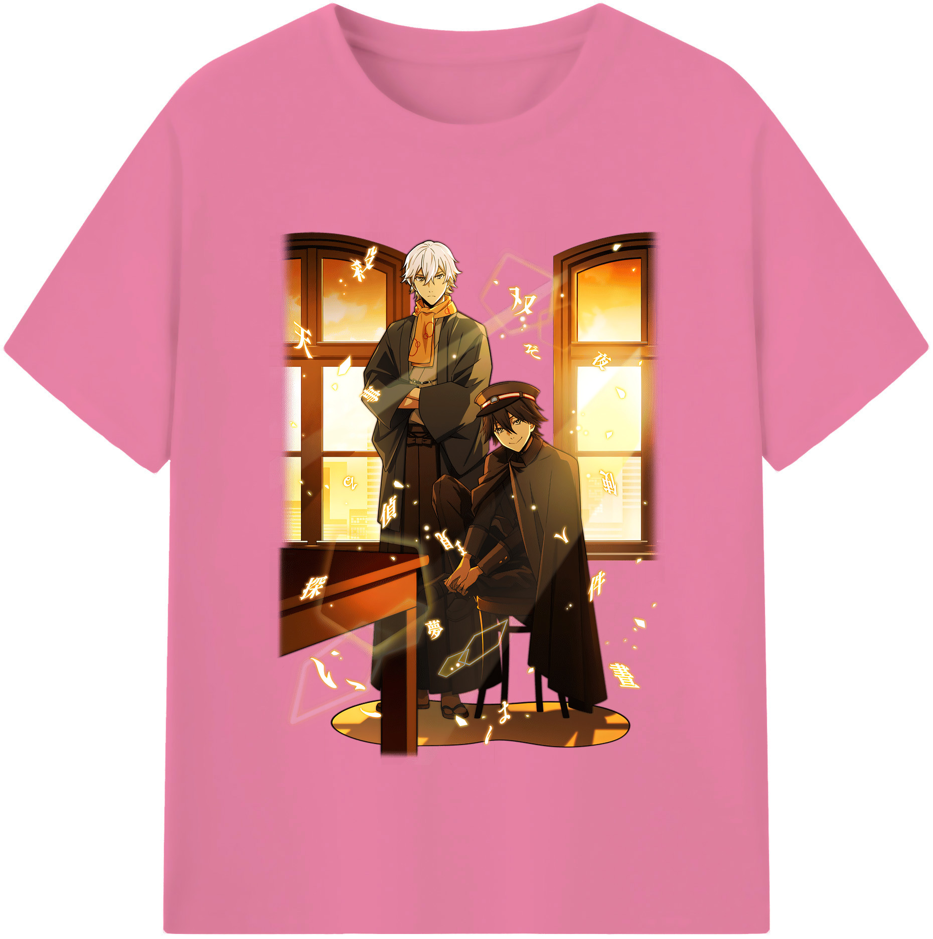 （画像用） 文豪ストレイドッグス Bungo Stray Dogs 綿100％半袖Tシャツ（フロントプリント）